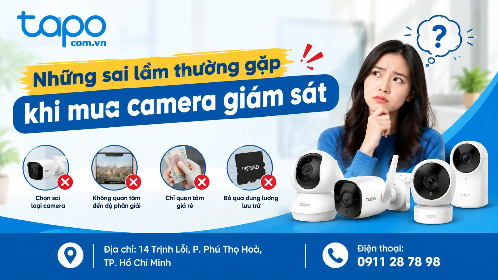 Những sai lầm thường gặp khi mua camera giám sát