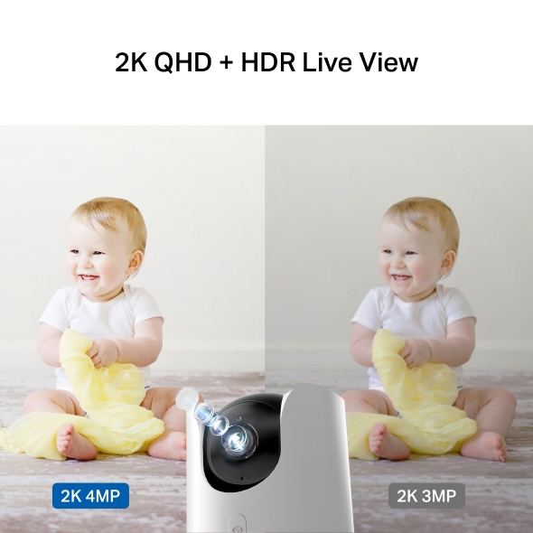 Hình ảnh 2K QHD sắc nét, đáp ứng nhu cầu giám sát gia đình