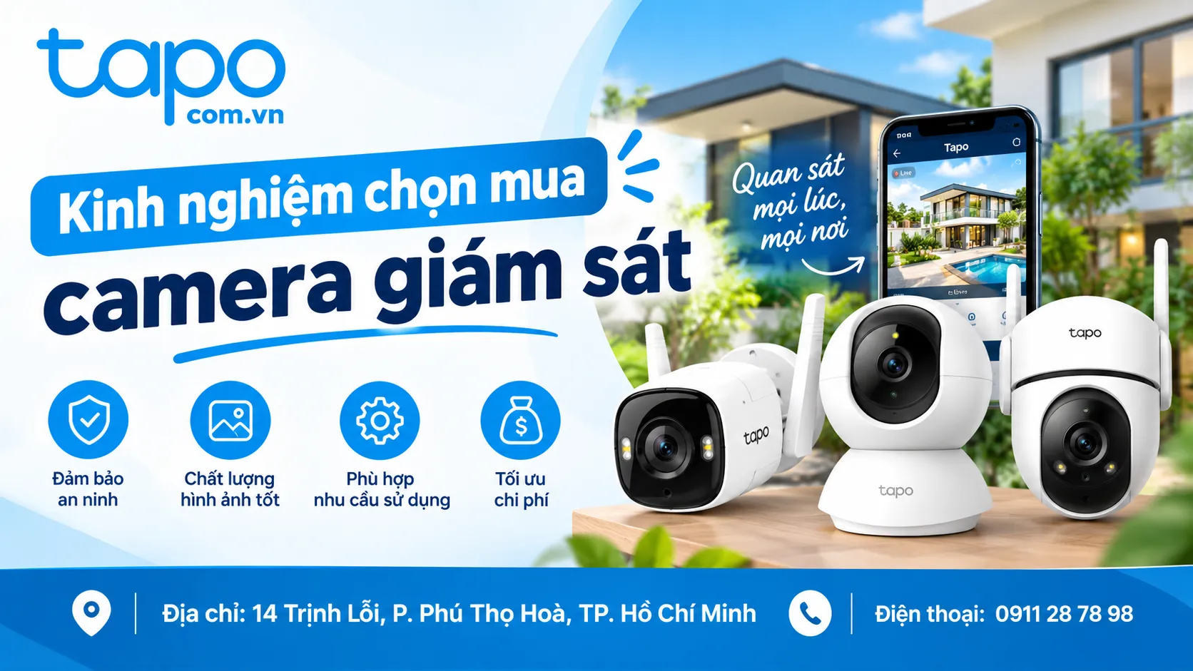 Kinh nghiệm chọn mua camera giám sát