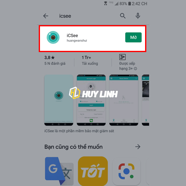 Cách cài đặt và sử dụng camera bóng đèn Panorama VR960 iCSee trên điện thoại