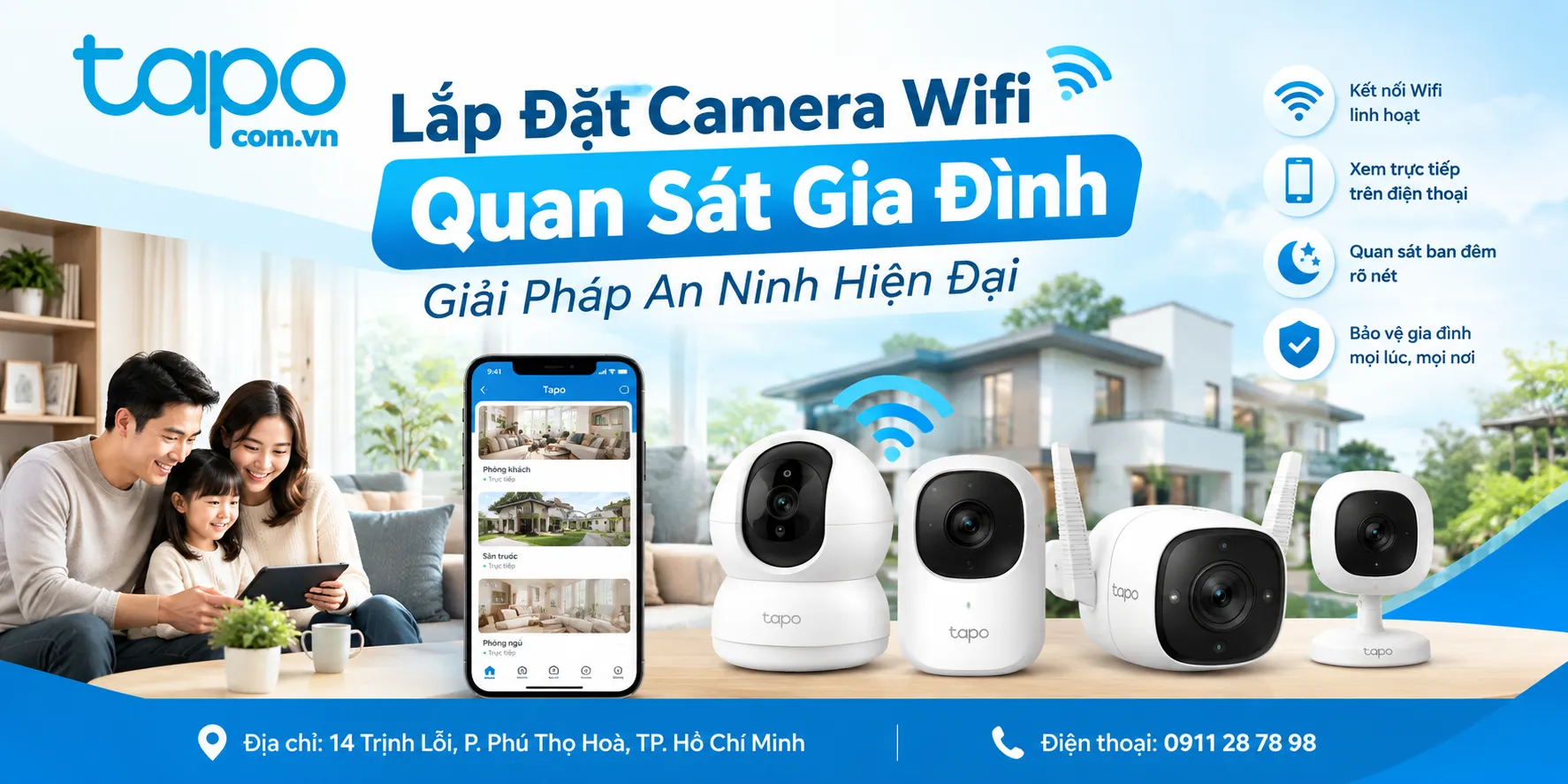Lắp Đặt Camera Wifi Quan Sát Gia Đình: Giải Pháp An Ninh Hiện Đại