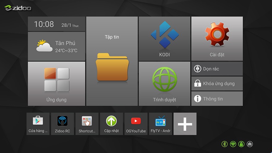 huong dan cach su dung flytv remote dieu khien ung dung flytv android tv box bang smartphone