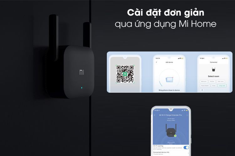 Hướng dẫn kết nối thiết bị kích sóng Mi Extender Pro