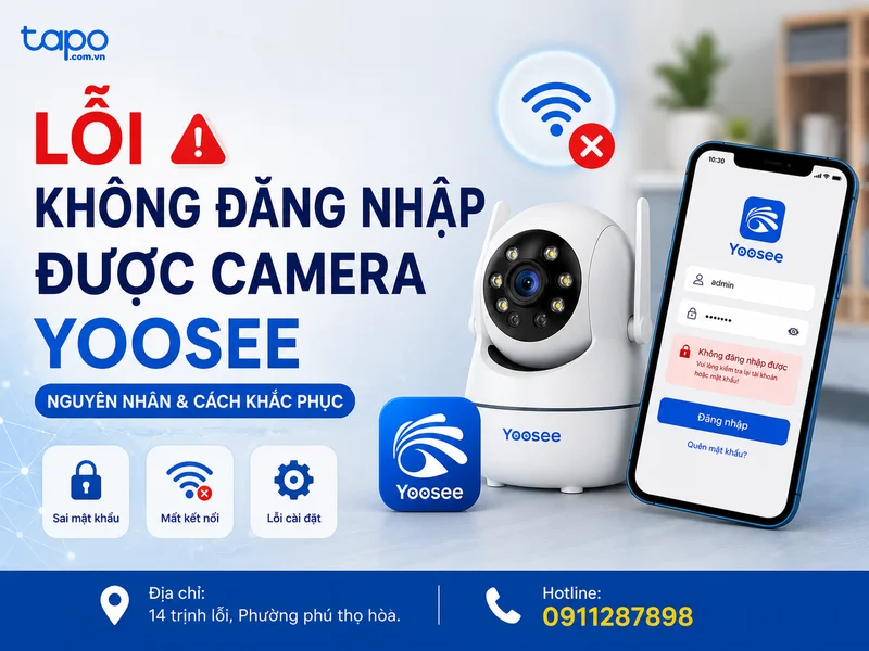 Khắc Phục Lỗi Không Đăng Nhập Được Camera Yoosee Dù Nhập Đúng Mật Khẩu