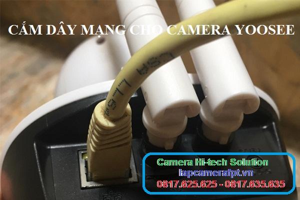 Cắm dây mạng trực tiếp cho camera Yoosee