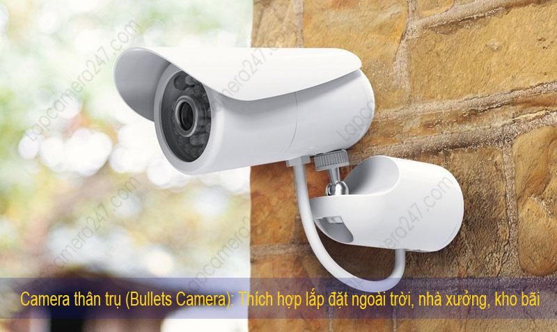Camera thân trụ lắp ngoài trời