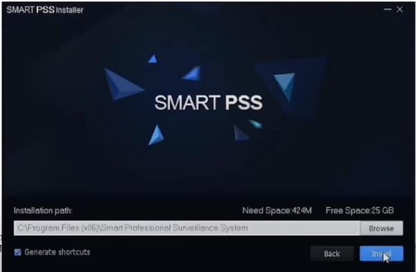 Chọn SmartPSS