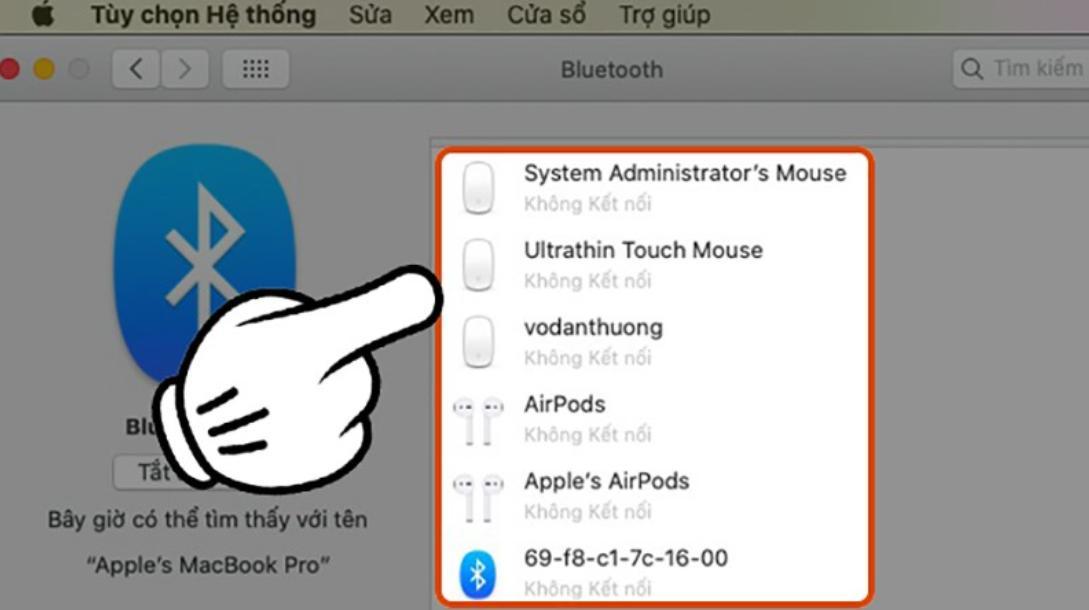 Kết nối tai nghe bluetooth với macos 2