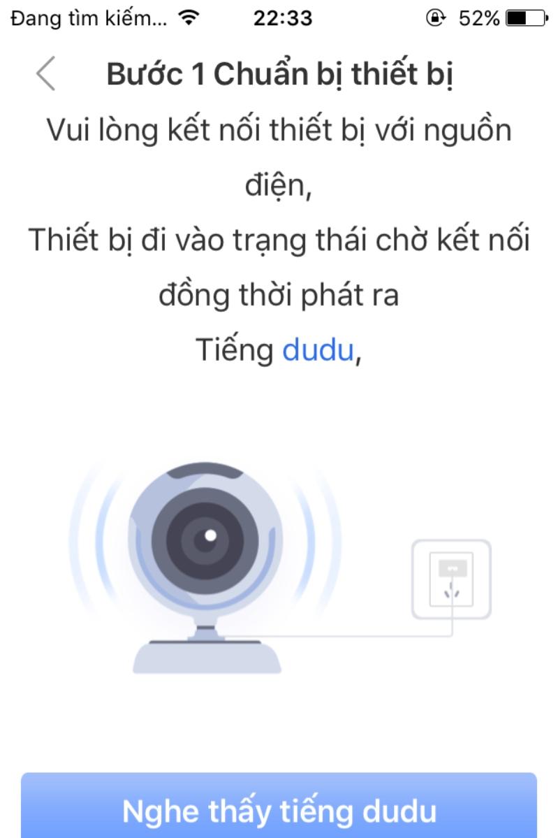 Lắng nghe âm thanh phát ra khi kết nối camera yoosee với điện thoại iphone