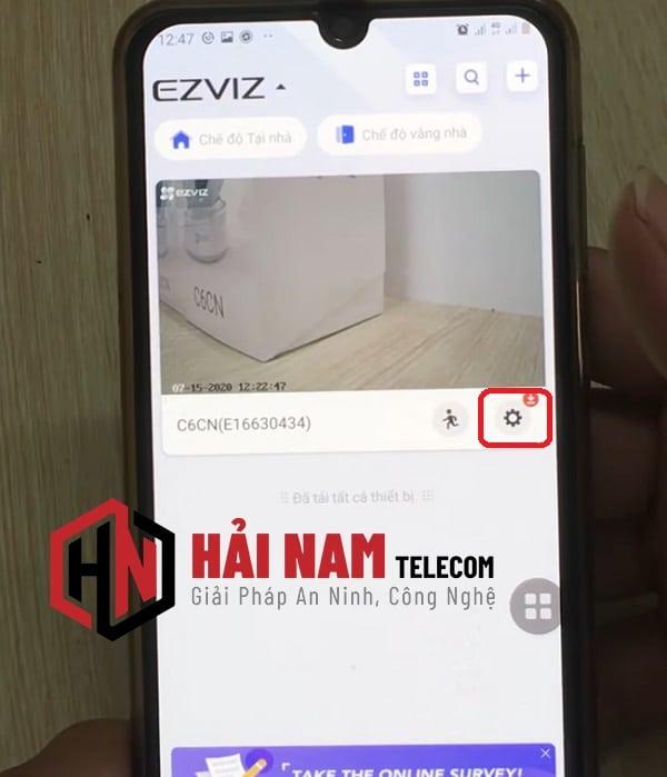 Mở ứng dụng Ezviz