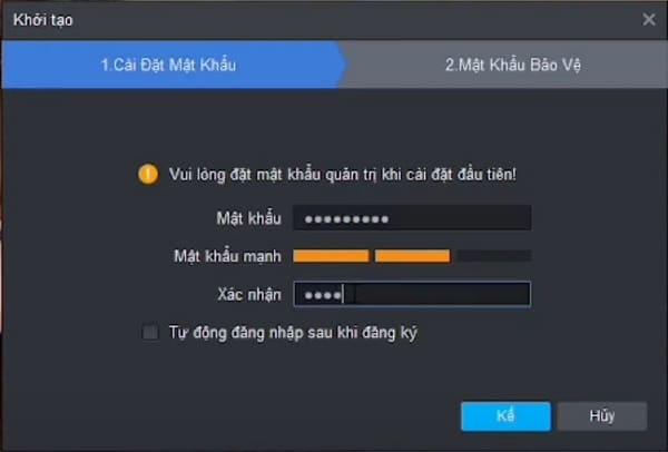 Nhập mật khẩu quản trị viên