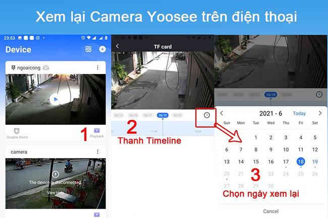 Xem lại camera Yoosee trên điện thoại