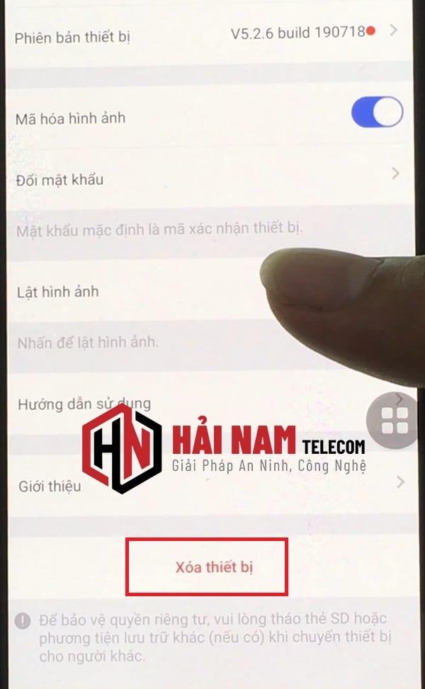 Xóa thiết bị