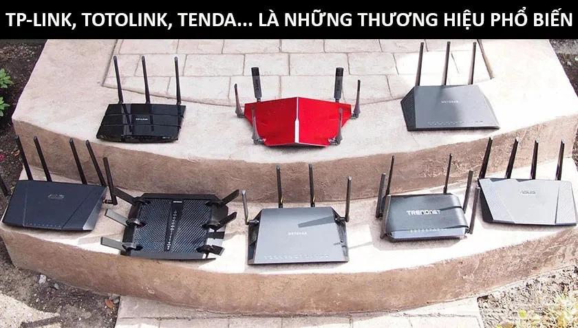 Các thương hiệu thiết bị mạng phổ biến; ưu tiên mua TP-Link chính hãng để đảm bảo bảo hành