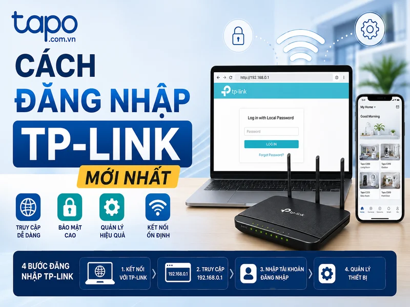 Cách đăng nhập TP Link mới nhất: hướng dẫn chi tiết cho router, camera Tapo và Vigi