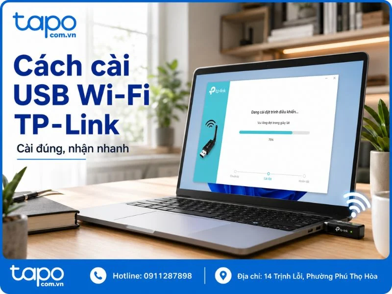 Cách cài usb wifi TP-Link xử lý lỗi từng bước dễ dàng tại nhà