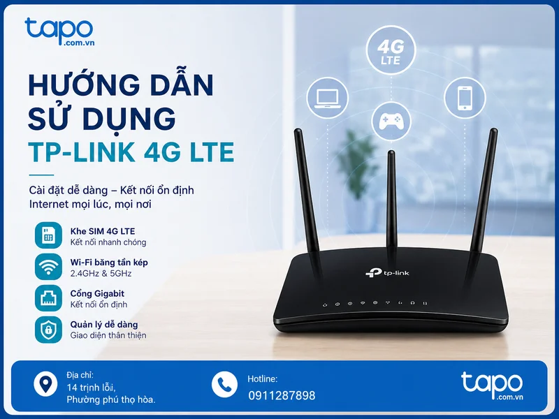 Router 4G LTE TP-Link: Chọn đúng, dùng chuẩn và tận dụng tối đa chế độ Backup 3G/4G