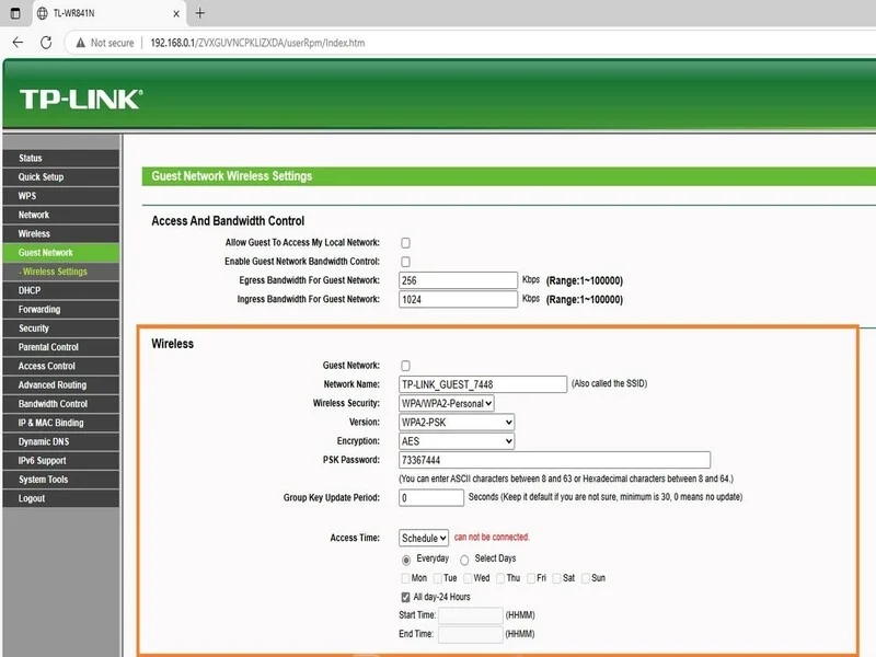 Cách bật mạng khách TP-Link bằng trang quản trị web