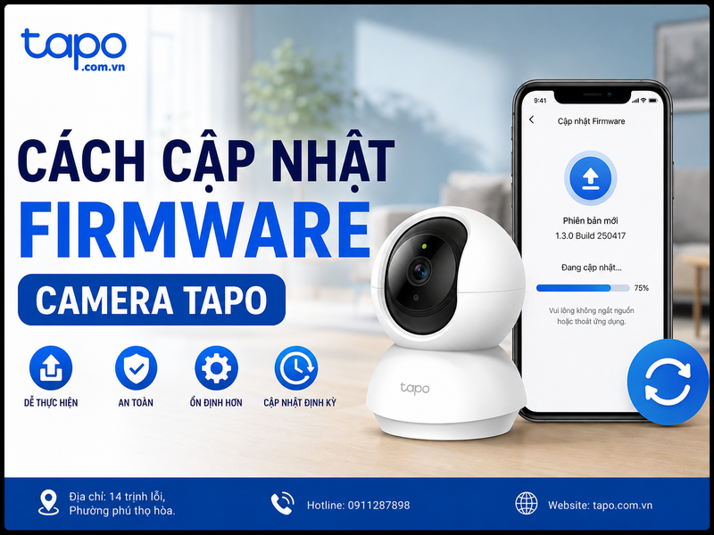 cách cập nhật firmware camera Tapo