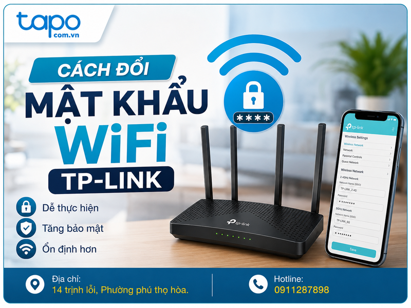 Cách đổi mật khẩu WiFi TP-Link