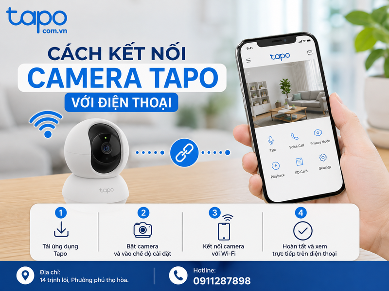 cách kết nối camera Tapo với điện thoại