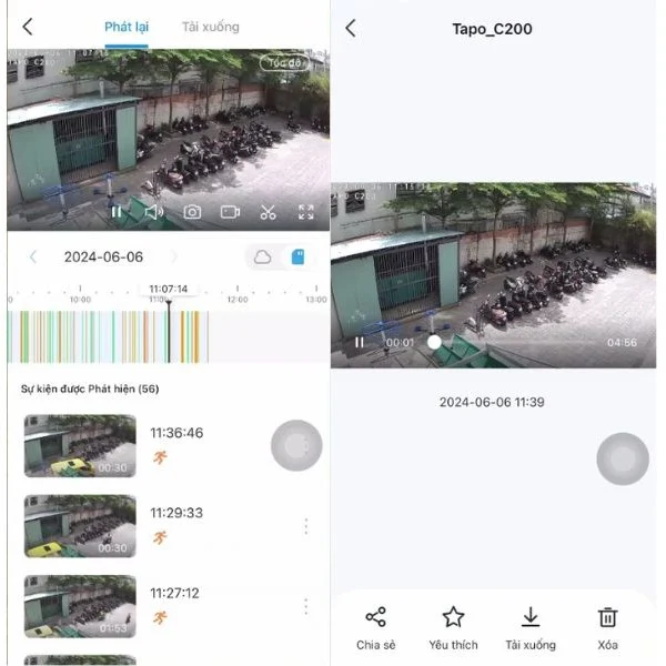 Cách kiểm tra camera Tapo đã ghi đúng lịch hay chưa