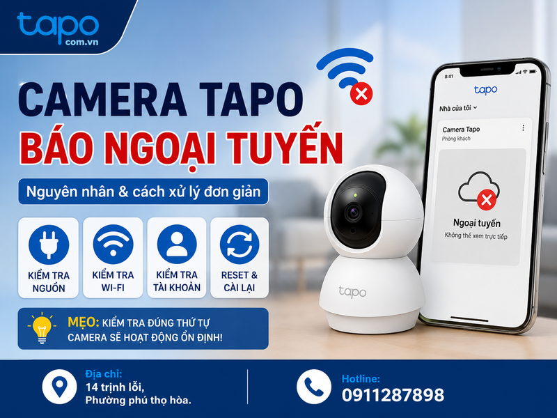 Camera Tapo báo ngoại tuyến