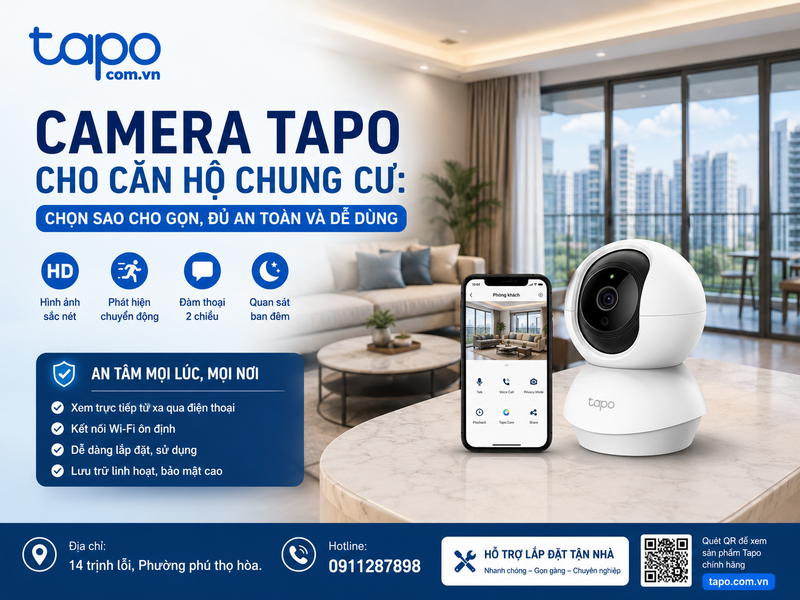 Camera Tapo cho căn hộ chung cư
