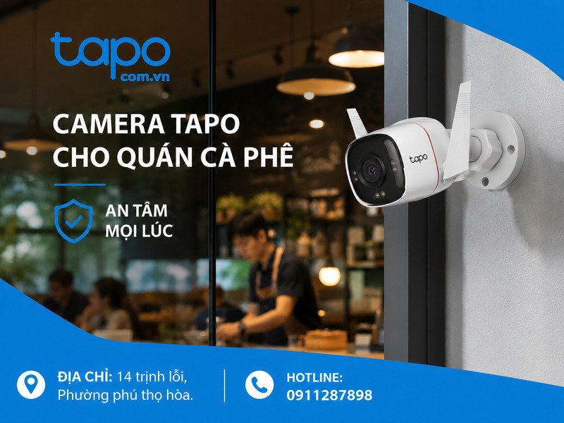 Camera Tapo cho quán cà phê