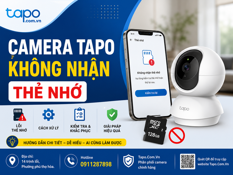 Camera Tapo không nhận thẻ nhớ