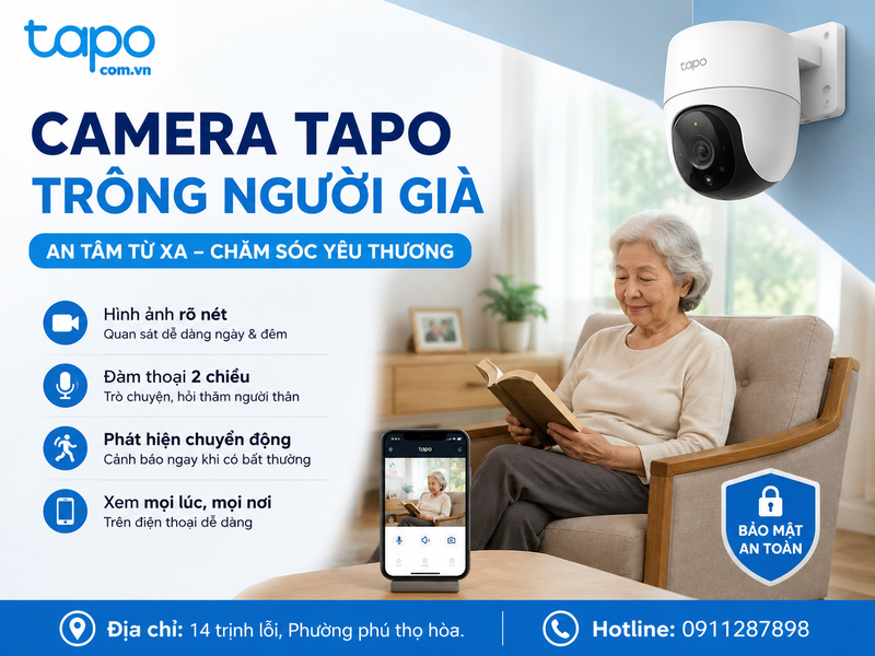 Camera Tapo trông người già