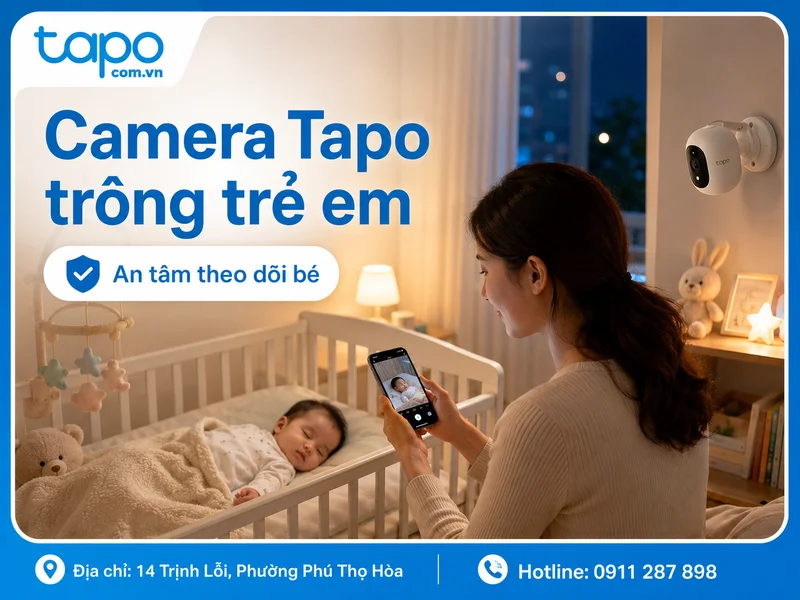 Camera Tapo trông trẻ em: Giải pháp theo dõi bé an tâm hơn cho gia đình hiện đại