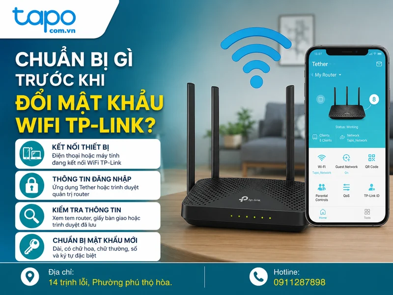Chuẩn bị gì trước khi đổi mật khẩu WiFi TP-Link?