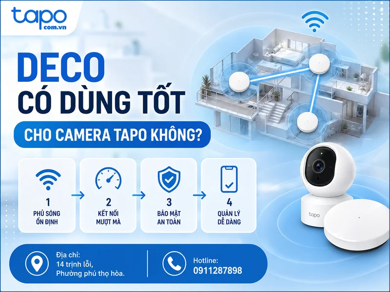 Deco có dùng tốt cho camera Tapo không? Kinh nghiệm chọn và cấu hình để camera chạy ổn định