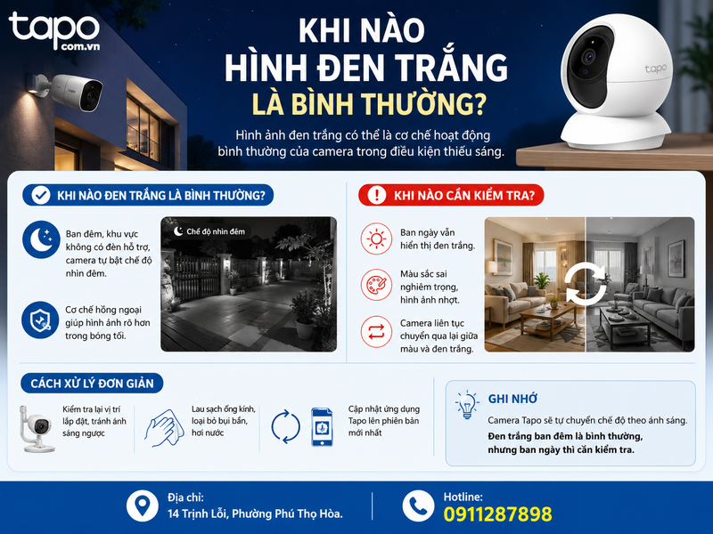 Khi nào hình đen trắng là bình thường?