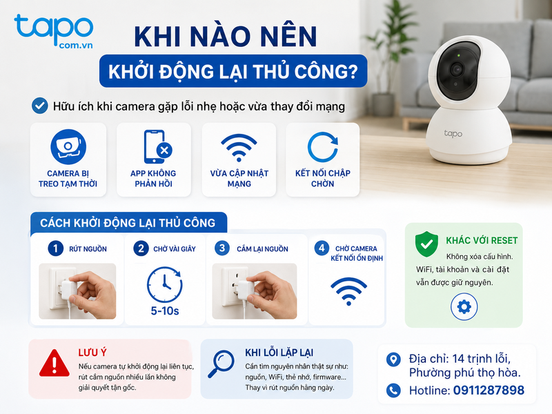 Khi nào nên khởi động lại thủ công?