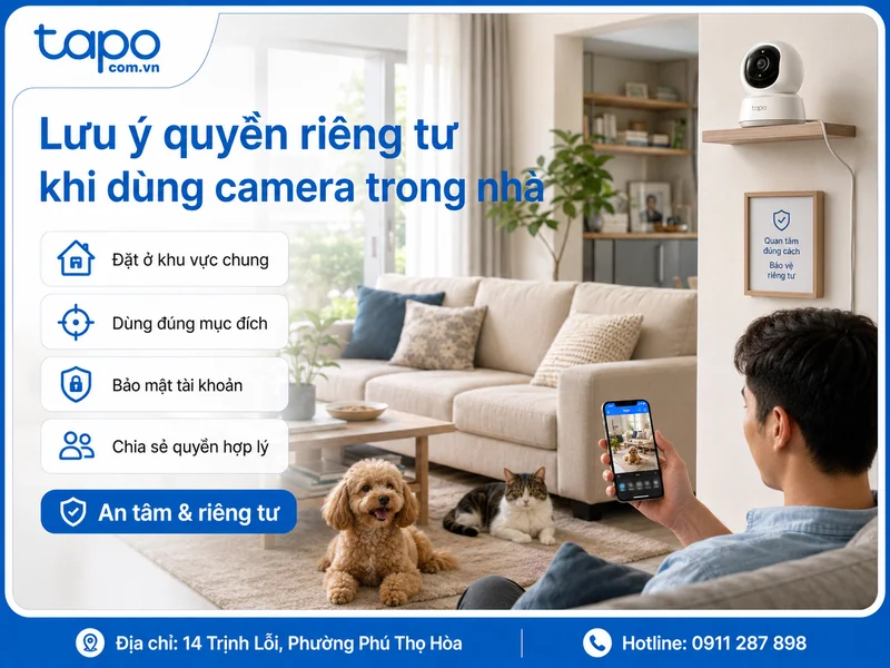 Lưu ý về quyền riêng tư và thói quen sử dụng camera trong gia đình