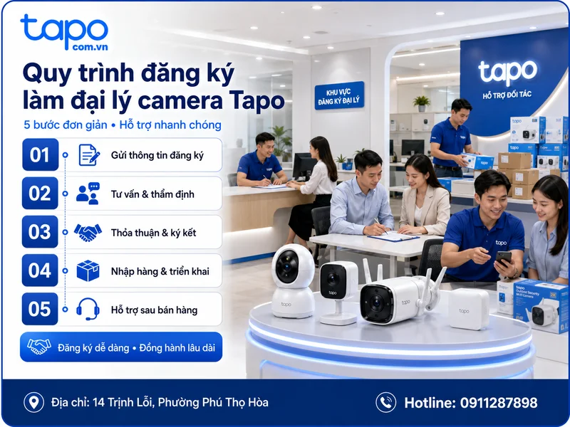 Quy trình đăng ký làm đại lý camera Tapo