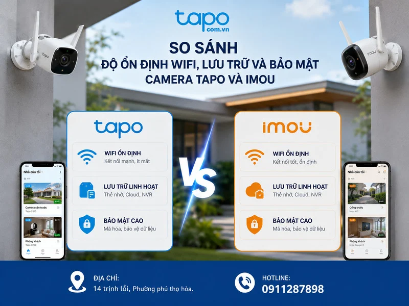 So sánh độ ổn định WiFi, lưu trữ và bảo mật