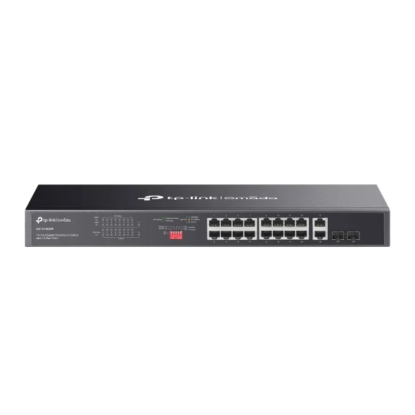 TP-Link Omada DS1018GMP - Omada 18-Port Gigabit Rackmount Switch with 16-Port PoE+