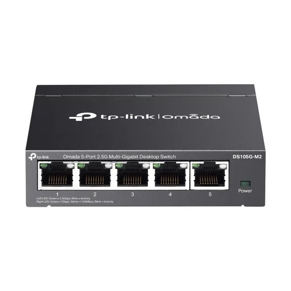 TP-Link Omada DS105G-M2 - Omada 5-Port 2.5G Multi-Gigabit Desktop Switch