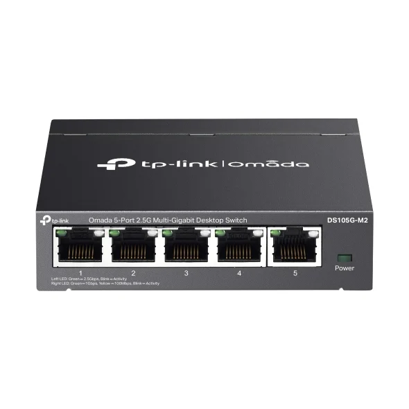 TP-Link Omada DS105G-M2 - Omada 5-Port 2.5G Multi-Gigabit Desktop Switch