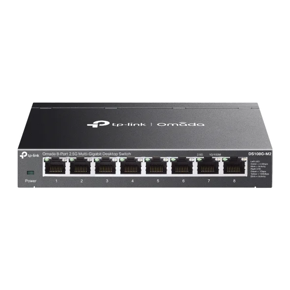 TP-Link Omada DS108G-M2 - Omada 8-Port 2.5G Multi-Gigabit Desktop Switch