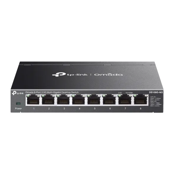 TP-Link Omada DS108G-M2 - Omada 8-Port 2.5G Multi-Gigabit Desktop Switch