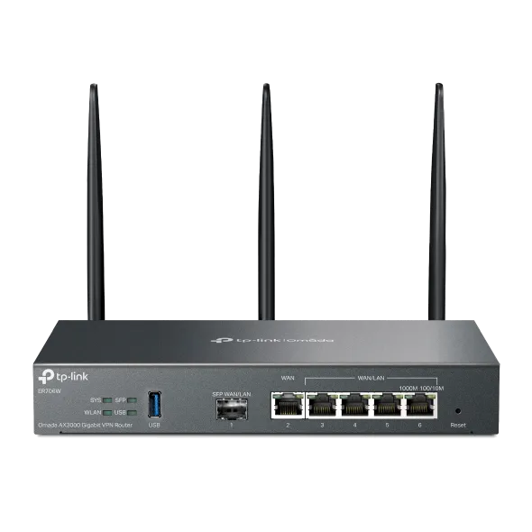 TP-Link Omada ER706W - Omada AX3000 Wi-Fi 6 Gigabit VPN Router