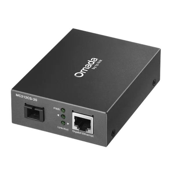 TP-Link Omada MC211CS-2 - Bộ Chuyển Đổi 10/100/1000 Mbps RJ45 sang 1000 Mbps Chế Độ Đơn SC WDM Hai Chiều
