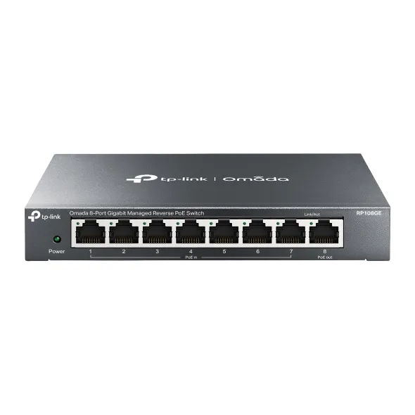 TP-Link Omada RP108GE - Omada 8-Port Gigabit Managed Reverse PoE Switch