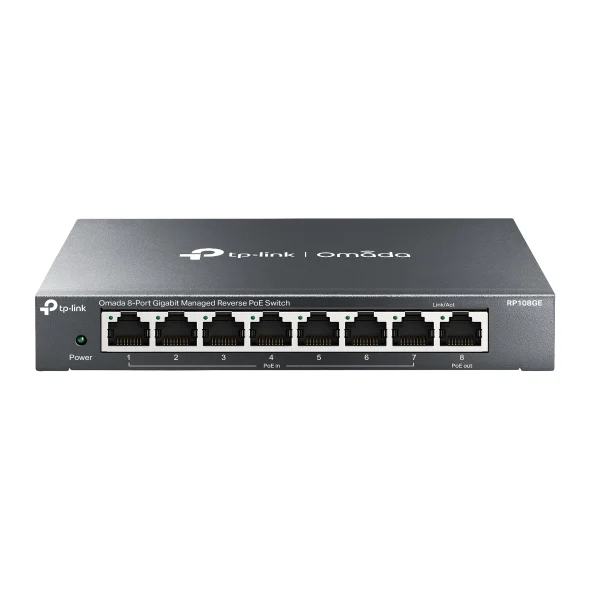 TP-Link Omada RP108GE - Omada 8-Port Gigabit Managed Reverse PoE Switch