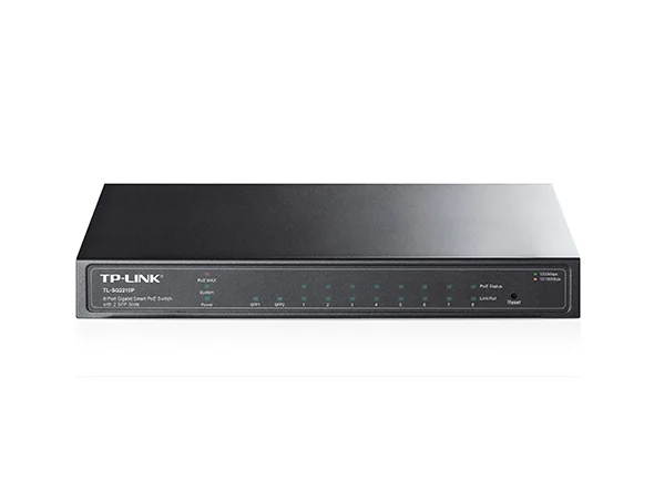 TP-Link Omada SG2210P - Omada 8-Port Gigabit Smart PoE+ Switch with 2 SFP Slots