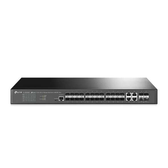 TP-Link Omada SG3428XF - Omada 24-Port SFP L2+ Managed Switch with 4 10GE SFP+ Slots